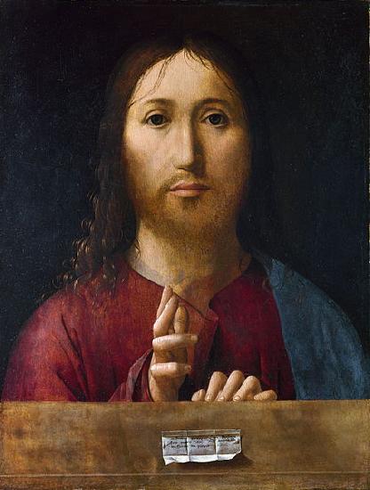 Antonello da Messina Christ Blessing China oil painting art